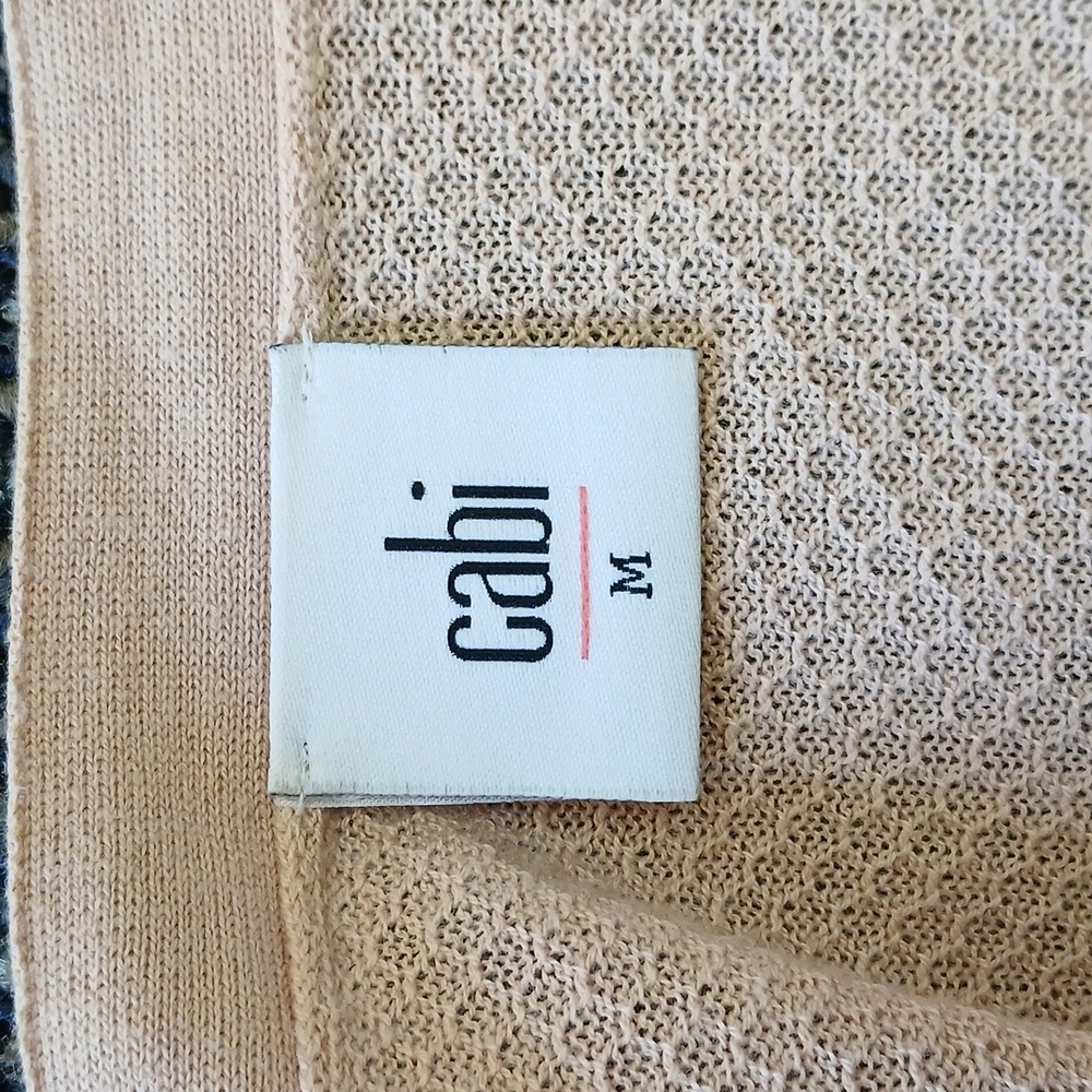 Cabi Lucy Cardigan Sweater Buff Pink Medium - Picture 4 of 6
